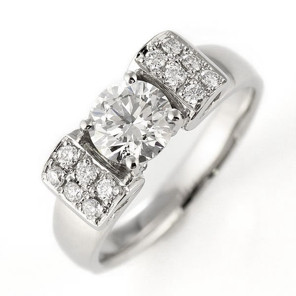 ソリティア 一粒 大粒 ダイヤモンド リング 1カラット | H23-01407