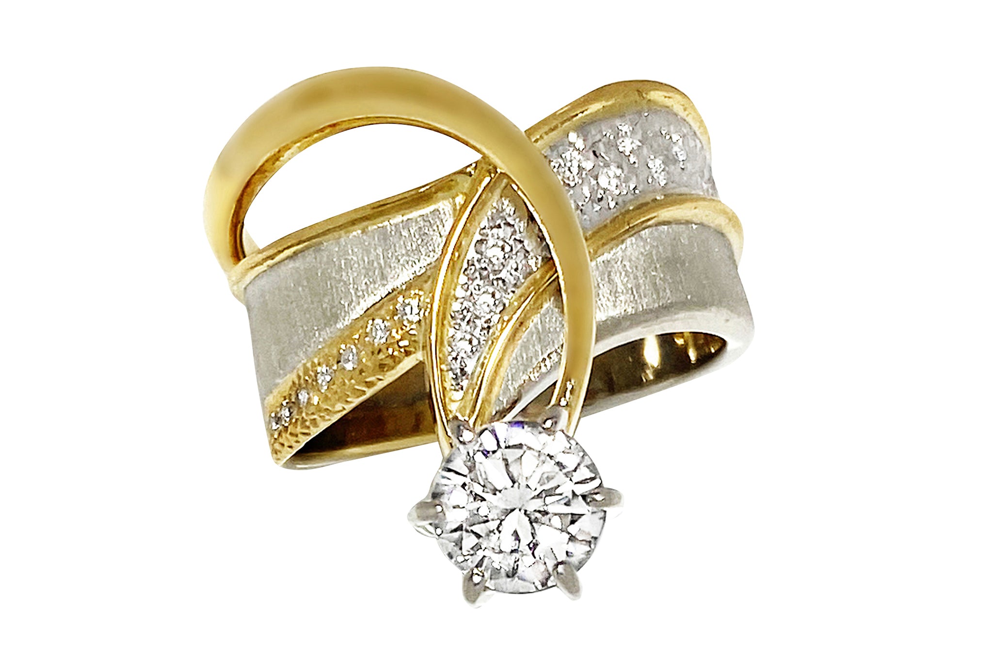 石川暢子】 Pt900/K18ダイヤモンドリング (NO.128429) – JEX宝石