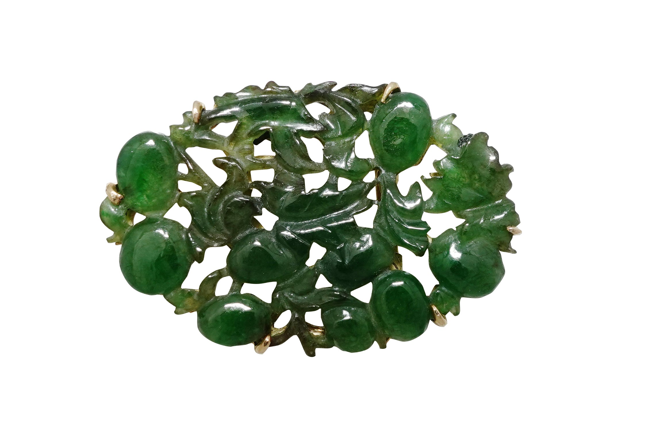 Jadeite K18翡翠帯留 (NO.305617) – JEX宝石ギャラリーオンラインショップ