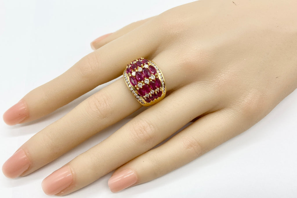 Ruby K18ルビー ダイヤモンドリング (NO.48871) – JEX宝石ギャラリー