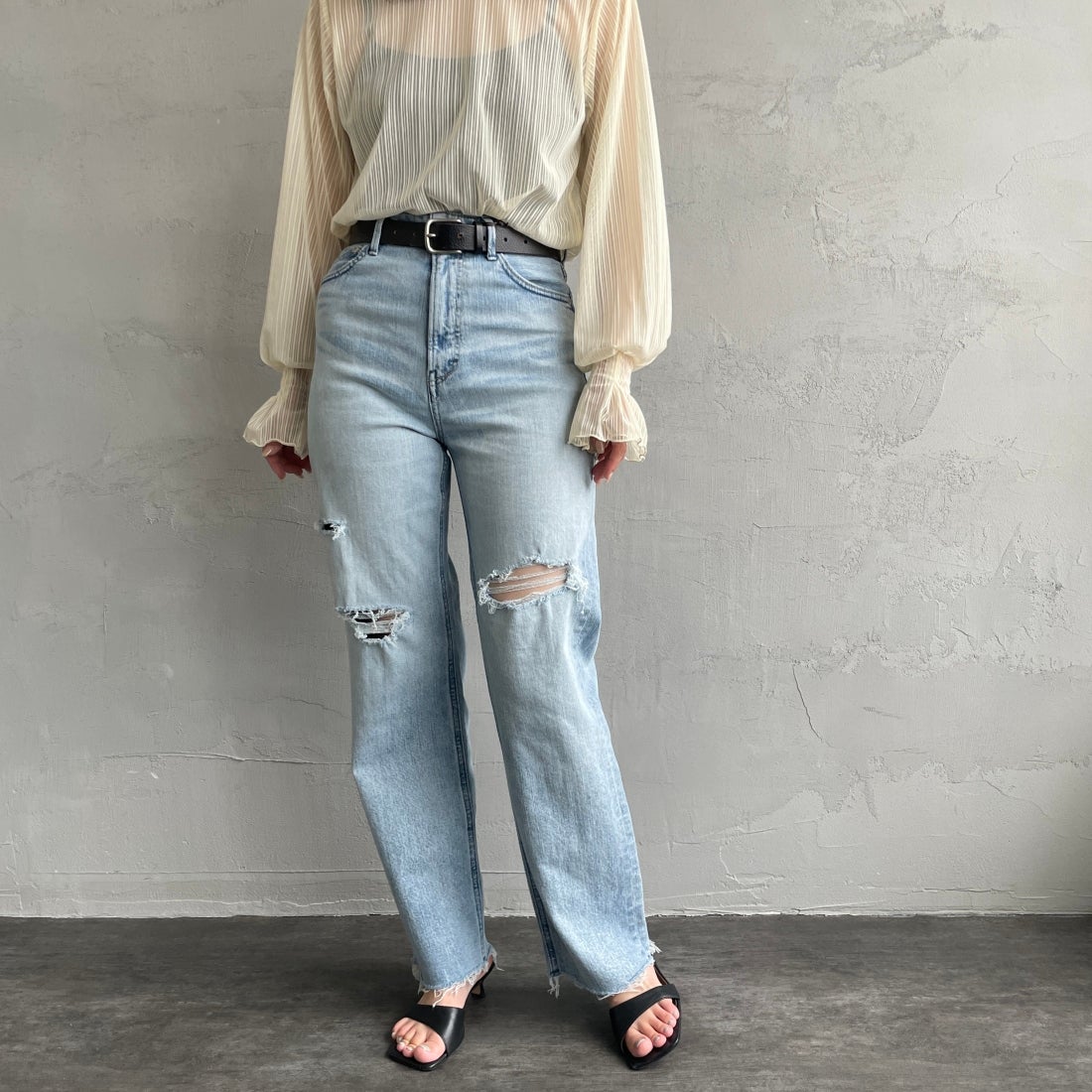 YANUK [ヤヌーク] ボーイズストレート LEA/レア [57121231]｜ジーンズ