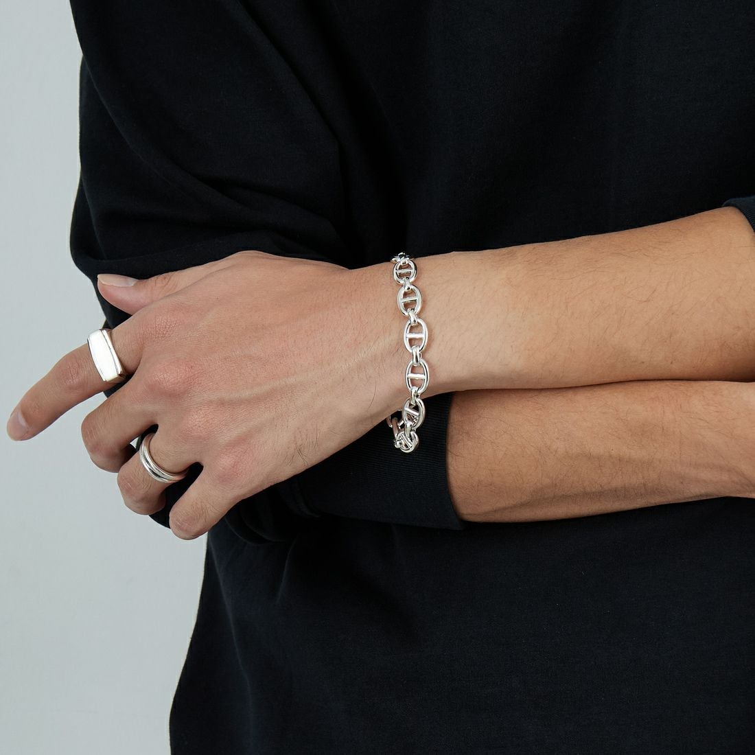 XOLO JEWELRY [ショロジュエリー] アンカーリンクブレスレット 10mm