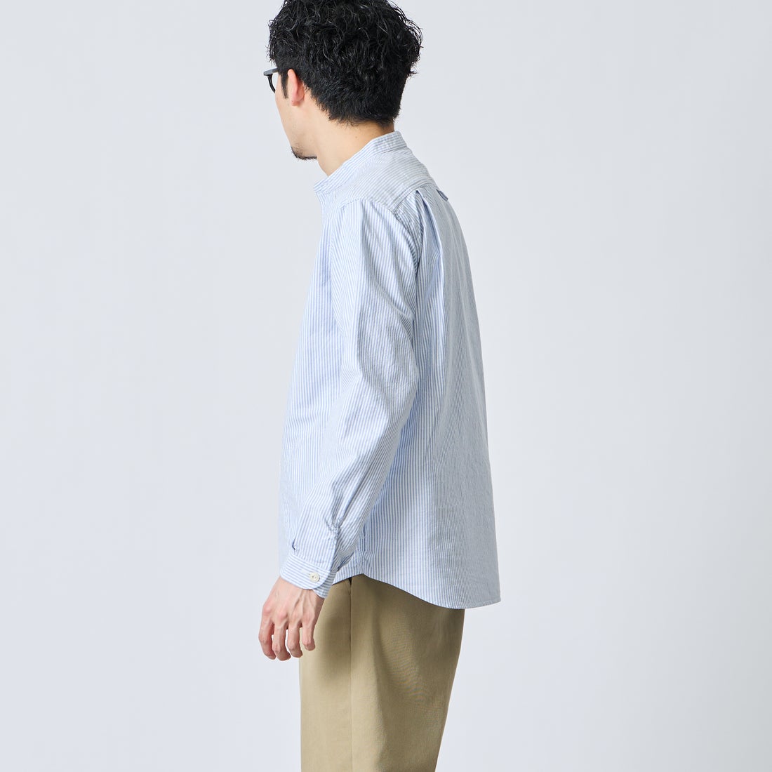 DANTON [ダントン] オックスフォード バンドカラーシャツ [DT-B0280OXP