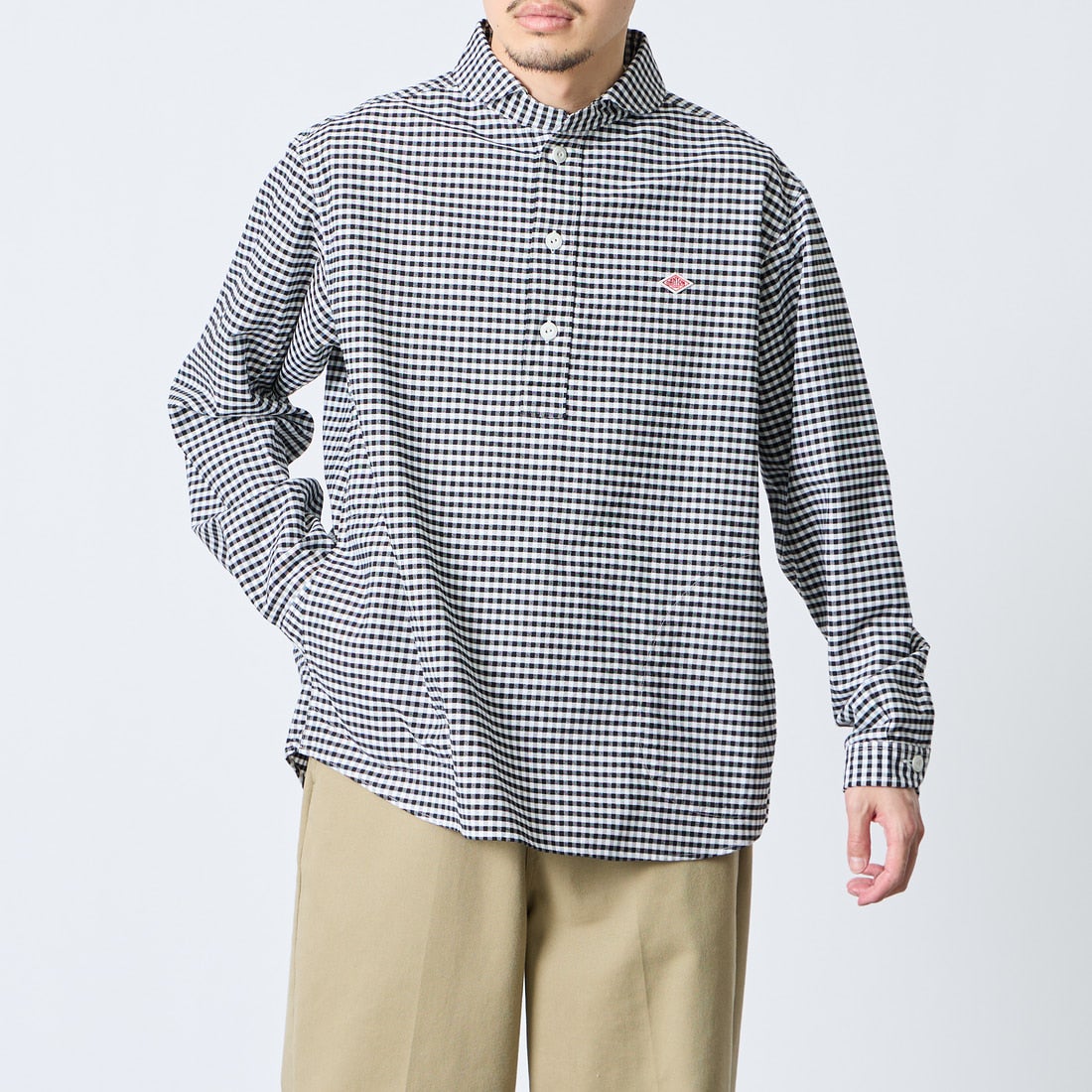 DANTON [ダントン] オックスフォード バンドカラーシャツ [DT-B0280OXP