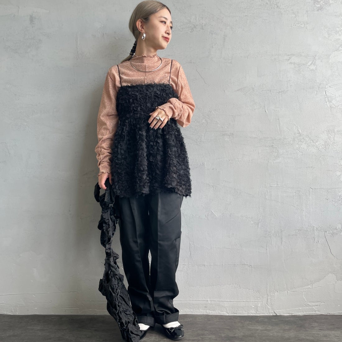 USINE [ユジーヌ] フェザーキャミブラウス [2430602]｜ジーンズ