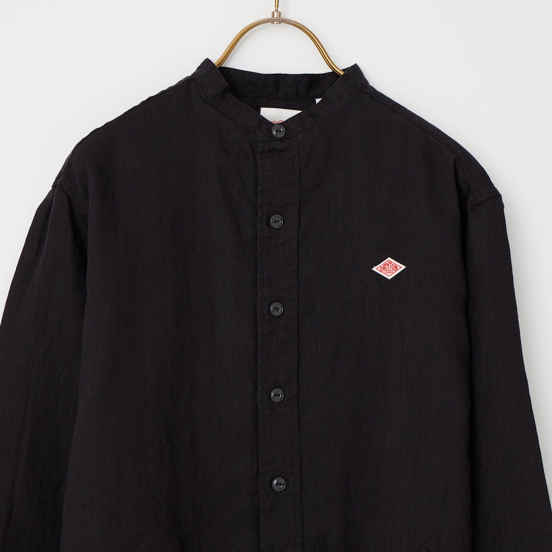 DANTON [ダントン] リネンクロスバンドカラーシャツ [DT-B0279FLI