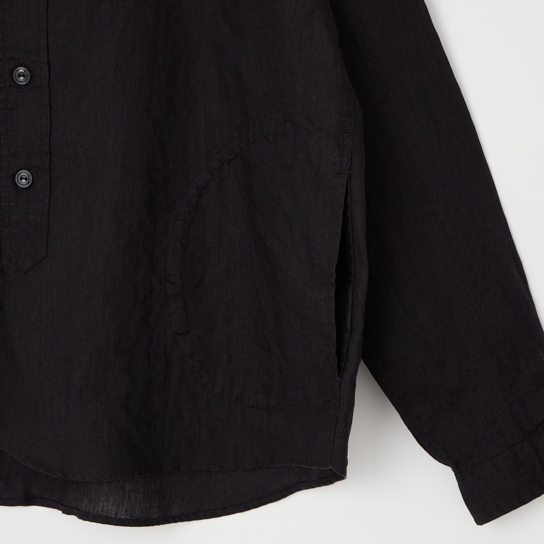 DANTON [ダントン] リネンクロスバンドカラーシャツ [DT-B0279FLI