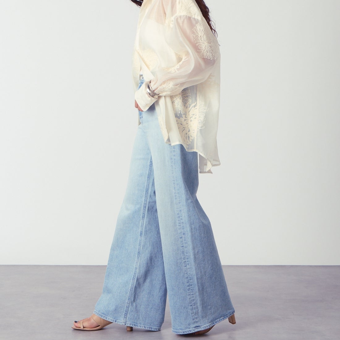 YANUK [ヤヌーク] ワイドフレアデニム [57161382]｜ジーンズ