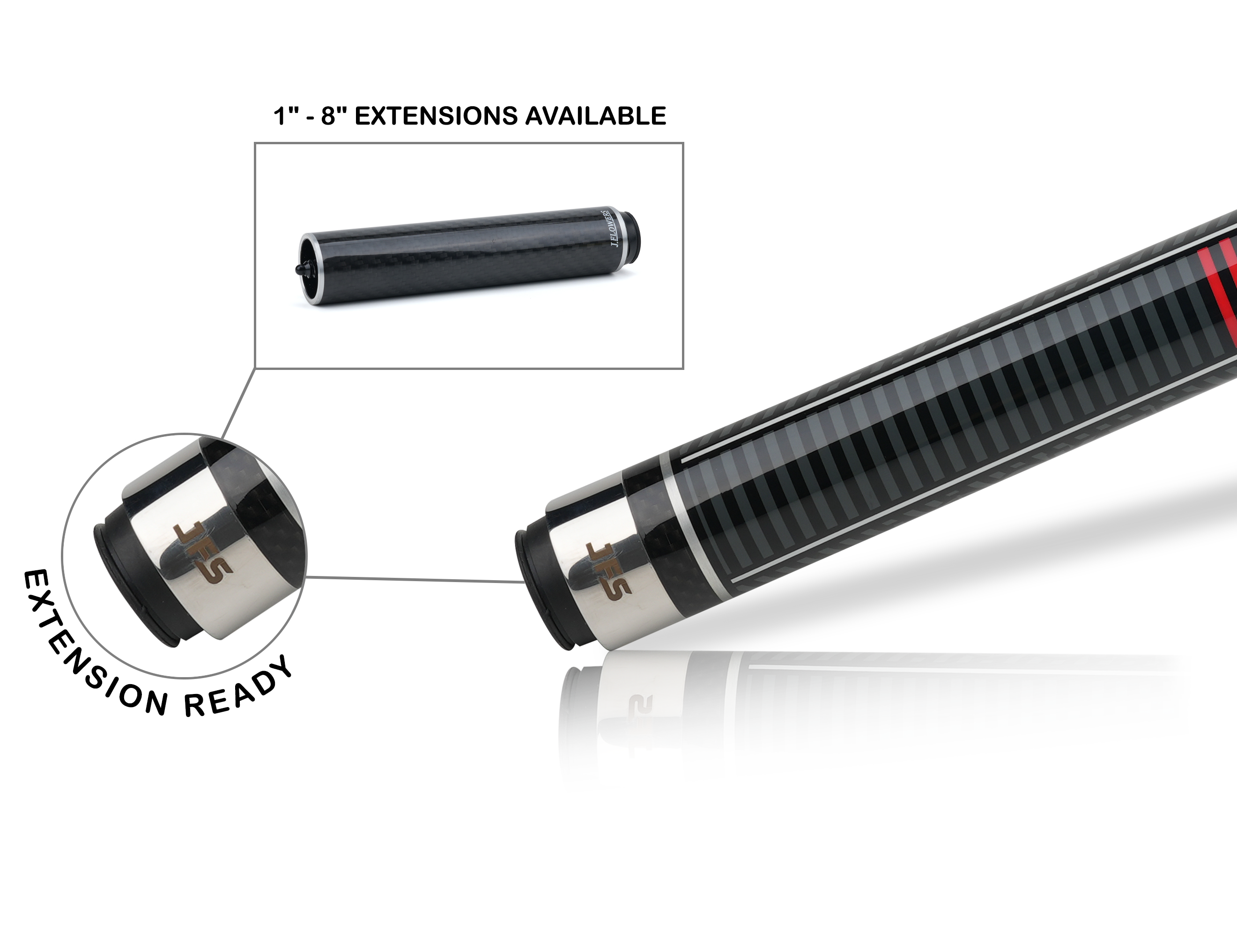 The revolutionary LOADED Break Cue from JFlowers Cues