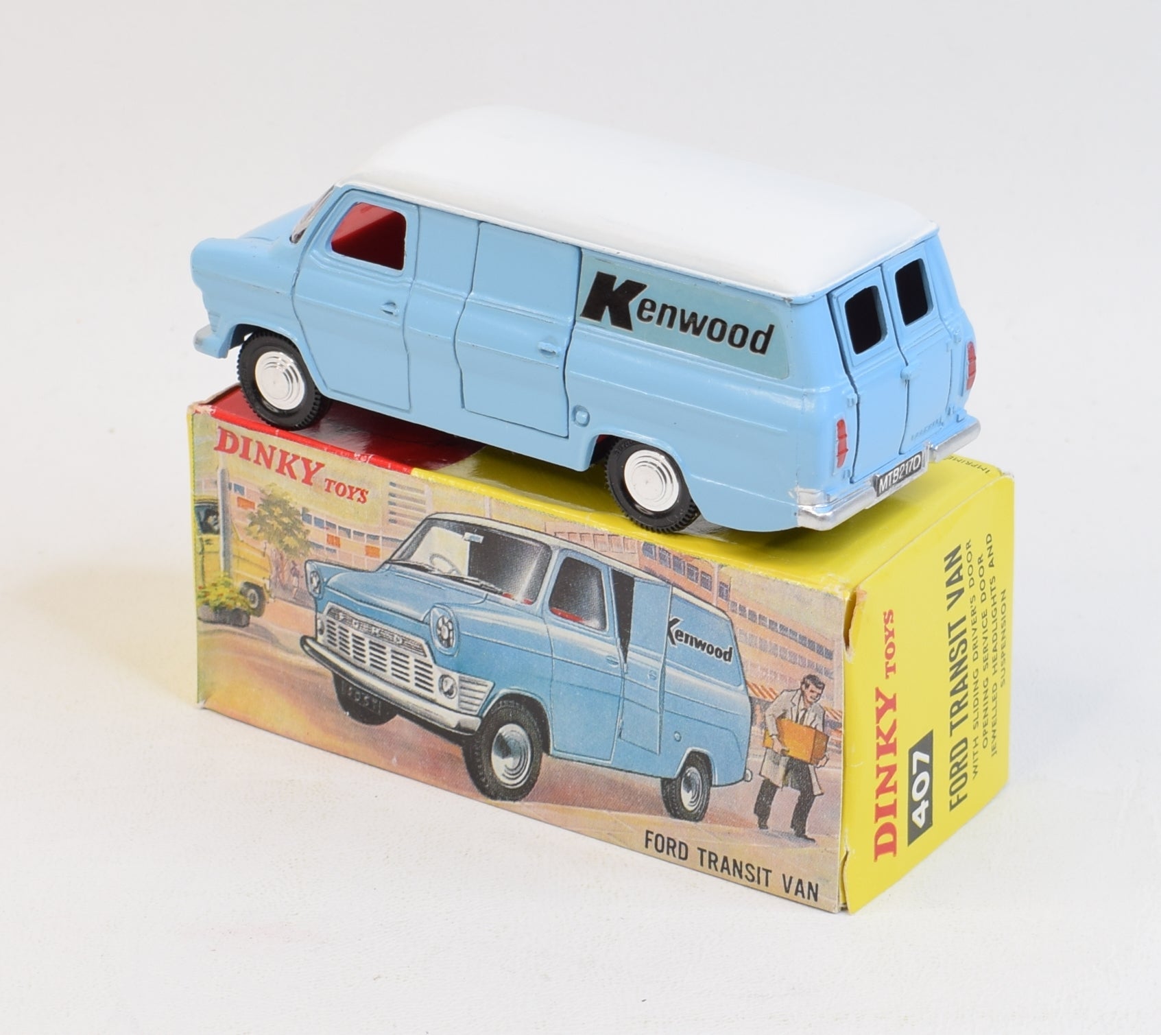 Dinky toy 407 'Kenwood' Ford Transit Virtually Mint/Boxed (No.4