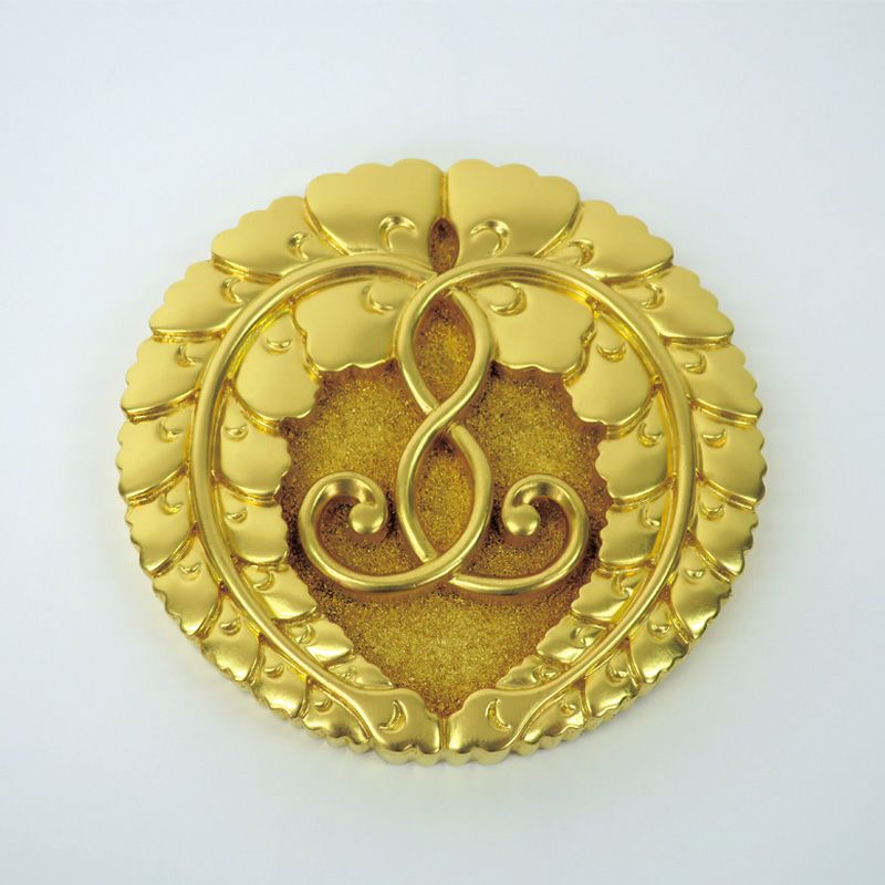 定紋 下り藤紋 樹脂製 純金箔押（直径21～36cm 3種類） | 寺院用仏具