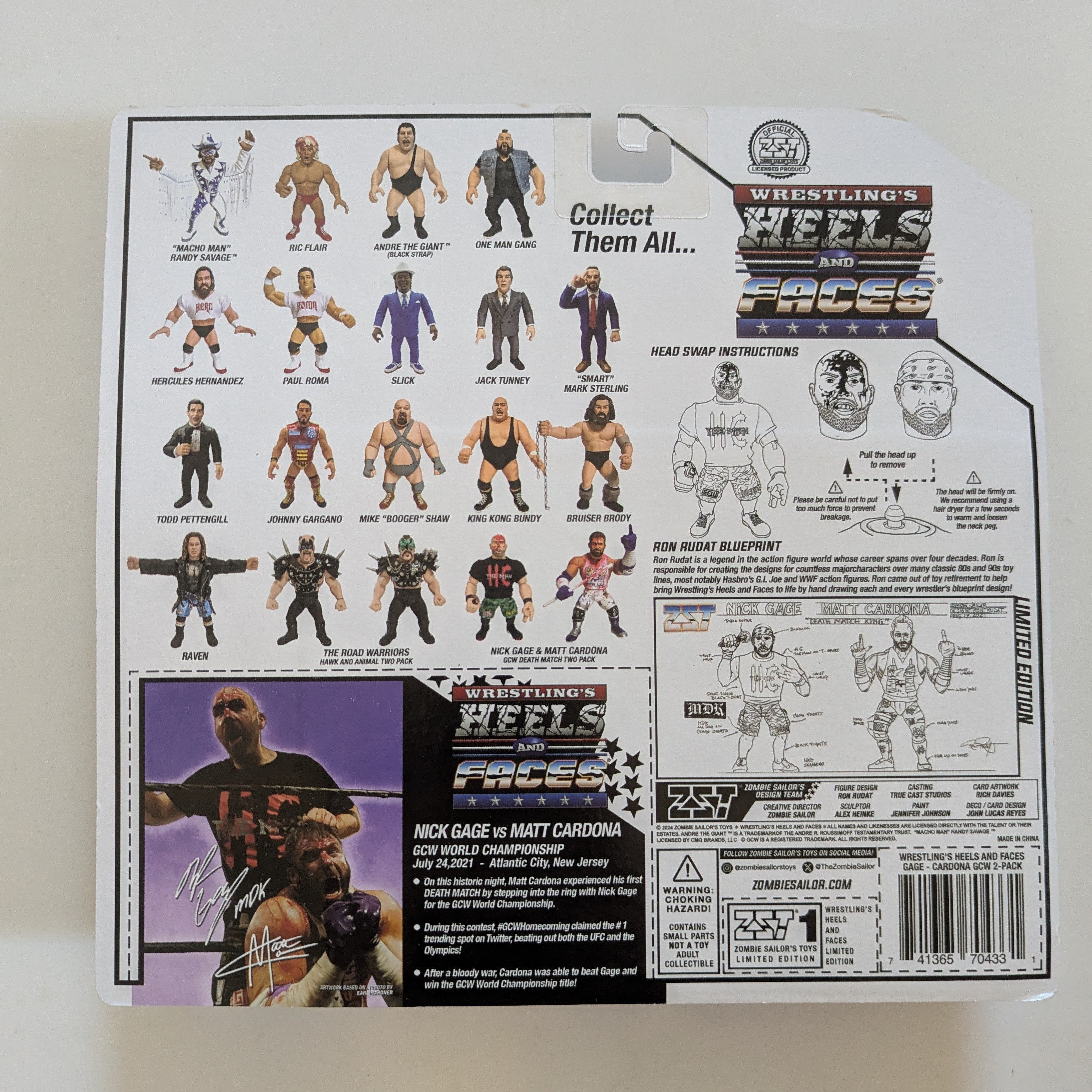 Zombie Sailor Heels & Faces 2-Pack Exclusive Nick Gage vs. Matt