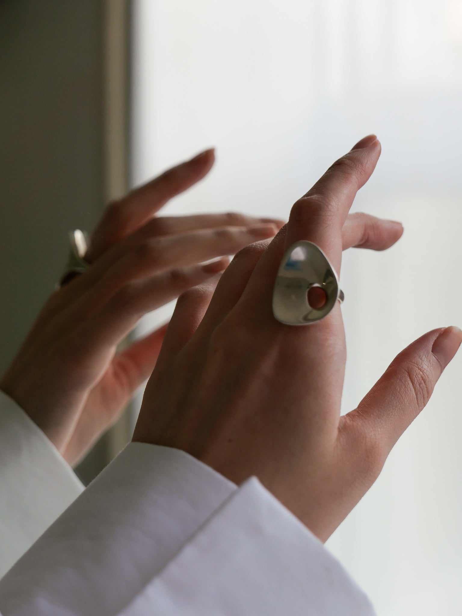 Ring OVALO Silver 01 – JOAQUIN BERAO Online Shop