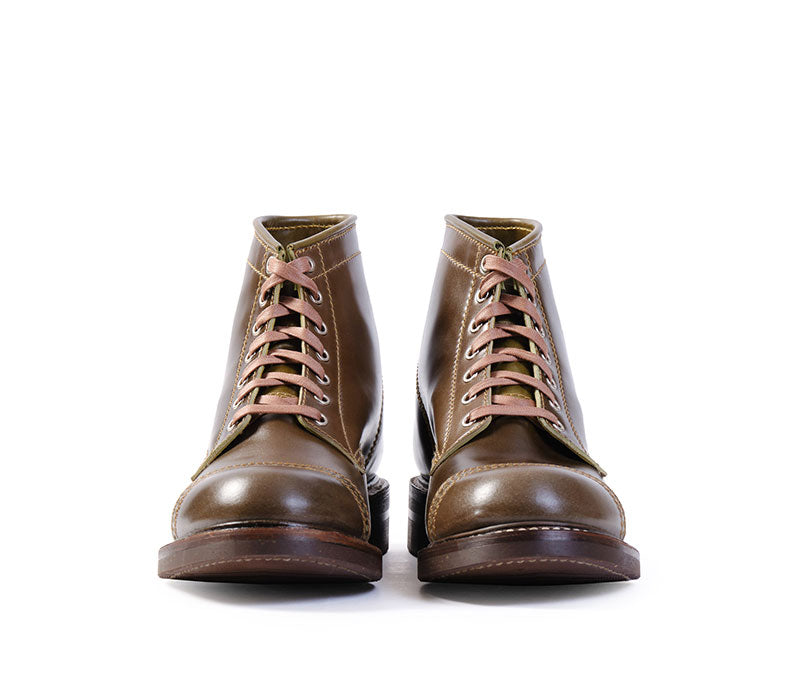 WEBSITE EXCLUSIVE OFFER COMBAT BOOTS / SHINKI HIKAKU SHELL CORDOVAN OL