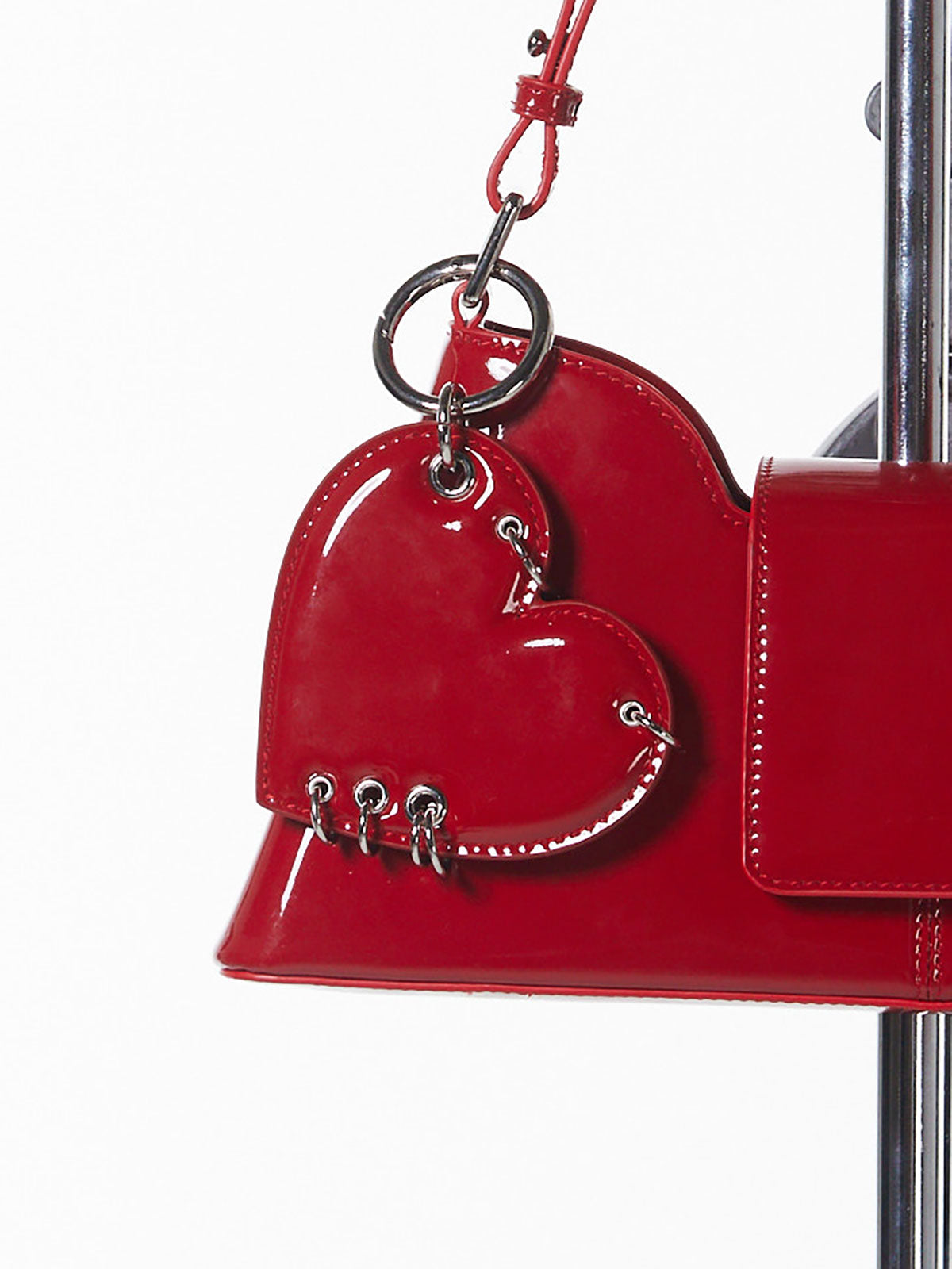 JUSTINE CLENQUET】HEART RED LIPSTICK KEYCHAIN – JOSEMOON