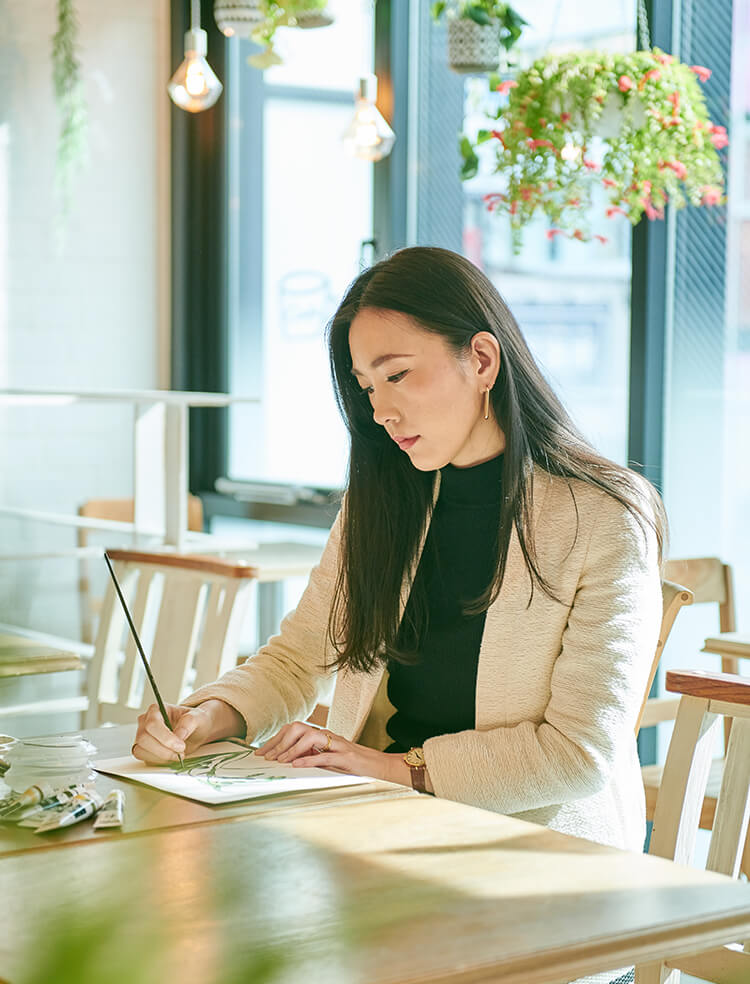 生命力溢れる木々や草花の美しさを、植物画を通して伝える