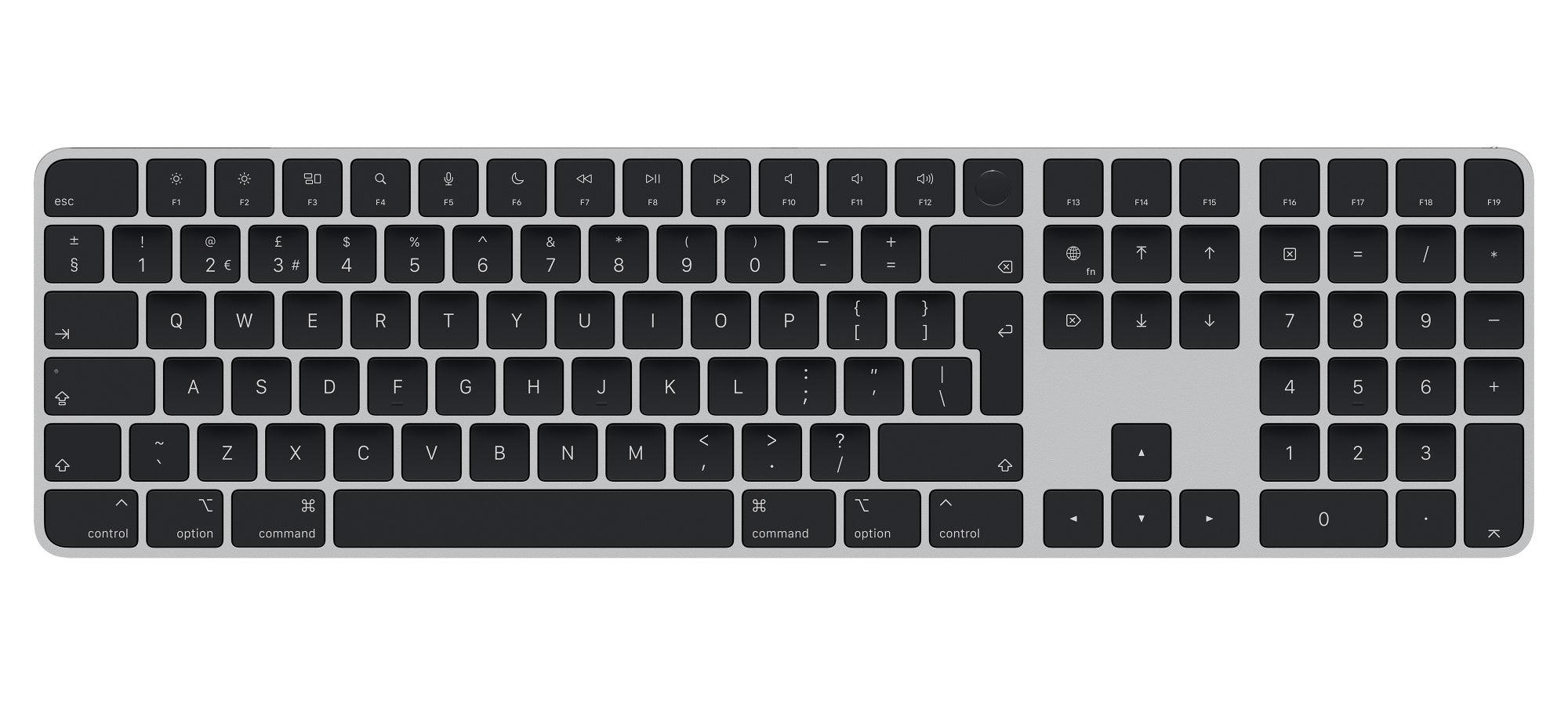 Apple Magic Keyboard with Touch ID & Numeric Keypad - UK layout / Blac