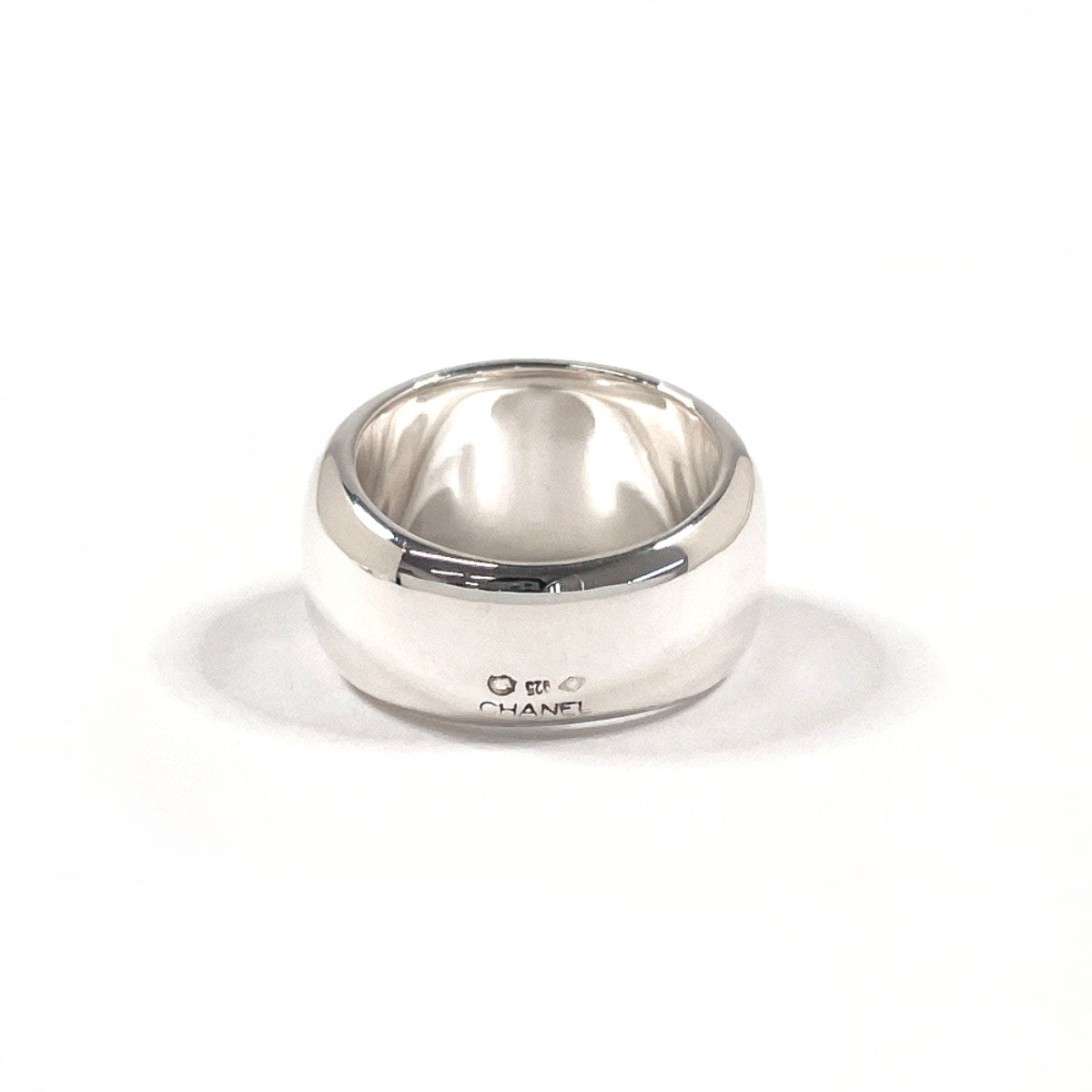 CHANEL Ring logo vintage Silver925 #US 6 1/4 Silver Women Second