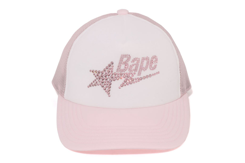 CRYSTAL STONE BAPE STA LOGO MESH CAP | bape.com