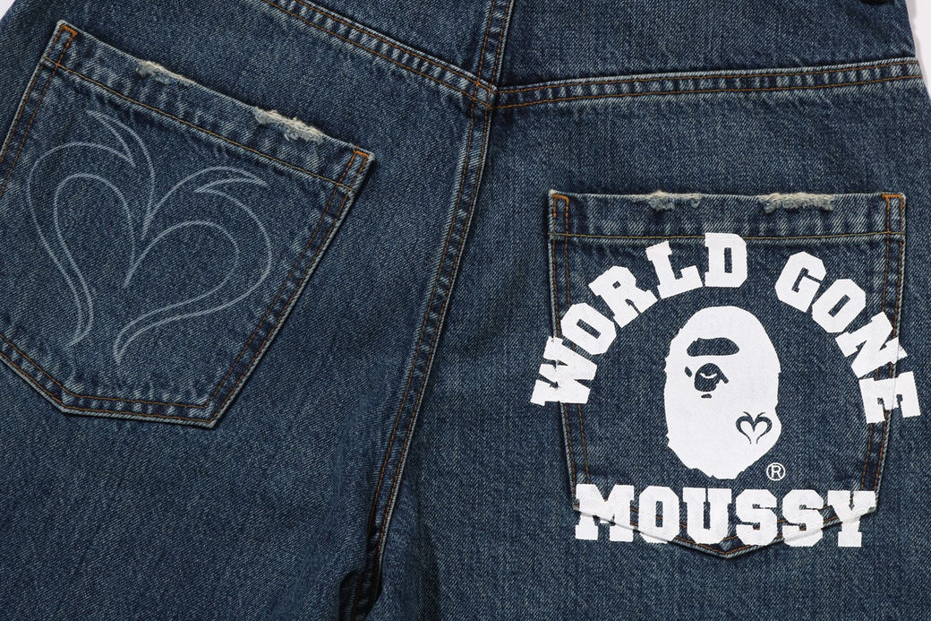 BAPE X MOUSSY 】CURVE STRAIGHT | bape.com