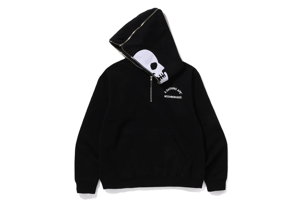 BAPE X NBHD 】TWO FACE HALF ZIP PULLOVER HOODIE | bape.com