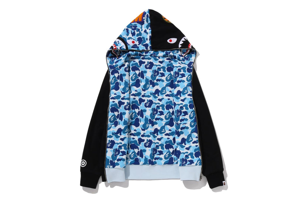 ABC CAMO REVERSIBLE SHARK FULL ZIP HOODIE | bape.com