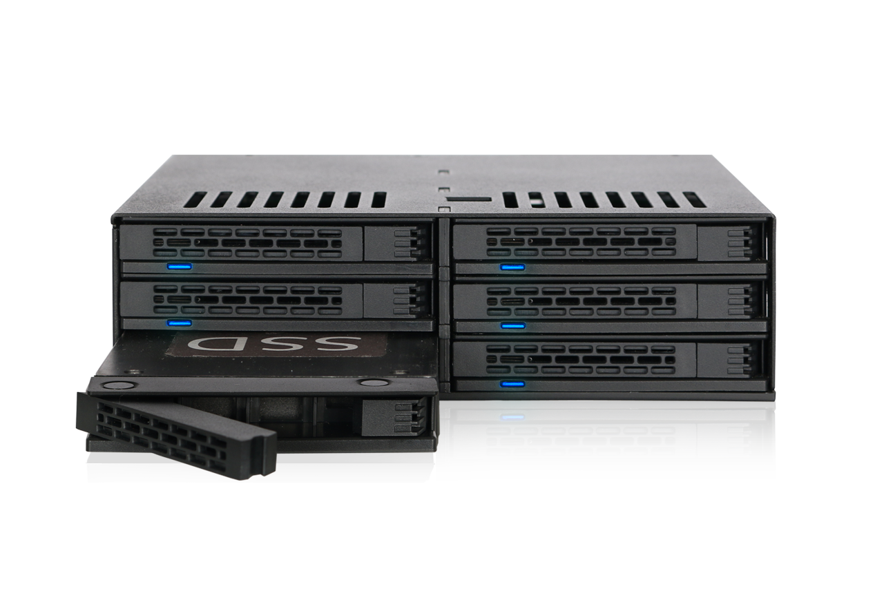 MB326SP-1B_6ベイ 2.5インチ SATA/SAS HDD/SSD ホットスワップモバイル