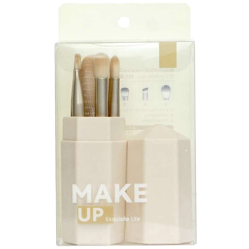 ミニメイクブラシ5本セット・ケース付き 1個(66g) 錦尚金 【通販