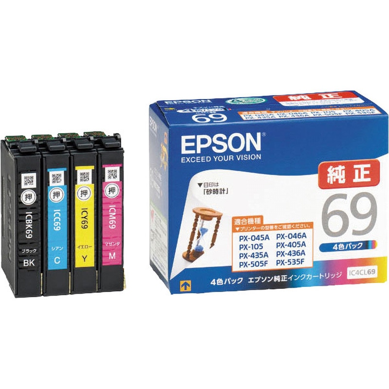 IC4CL69 純正インクカートリッジ EPSON IC69 1パック(4個) EPSON