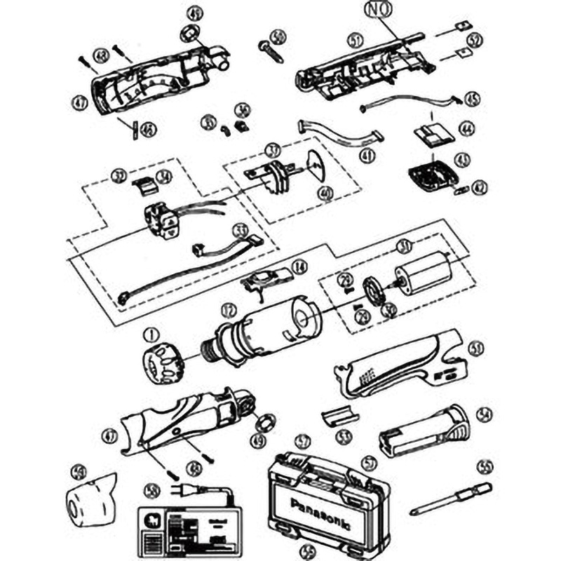EZ7410×3118 部品 EZ7411 充電ドリルドライバー黒(カウンタ付