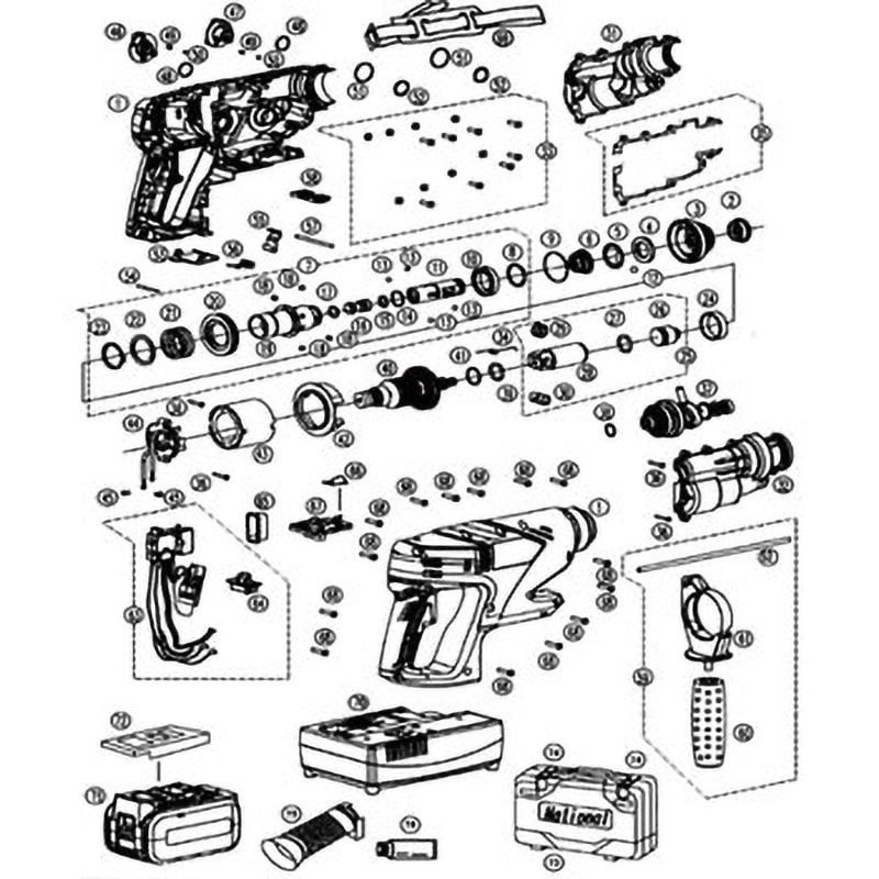 EZ6813LO428 部品 EZ7880 充電ハンマードリル(黒) Panasonic