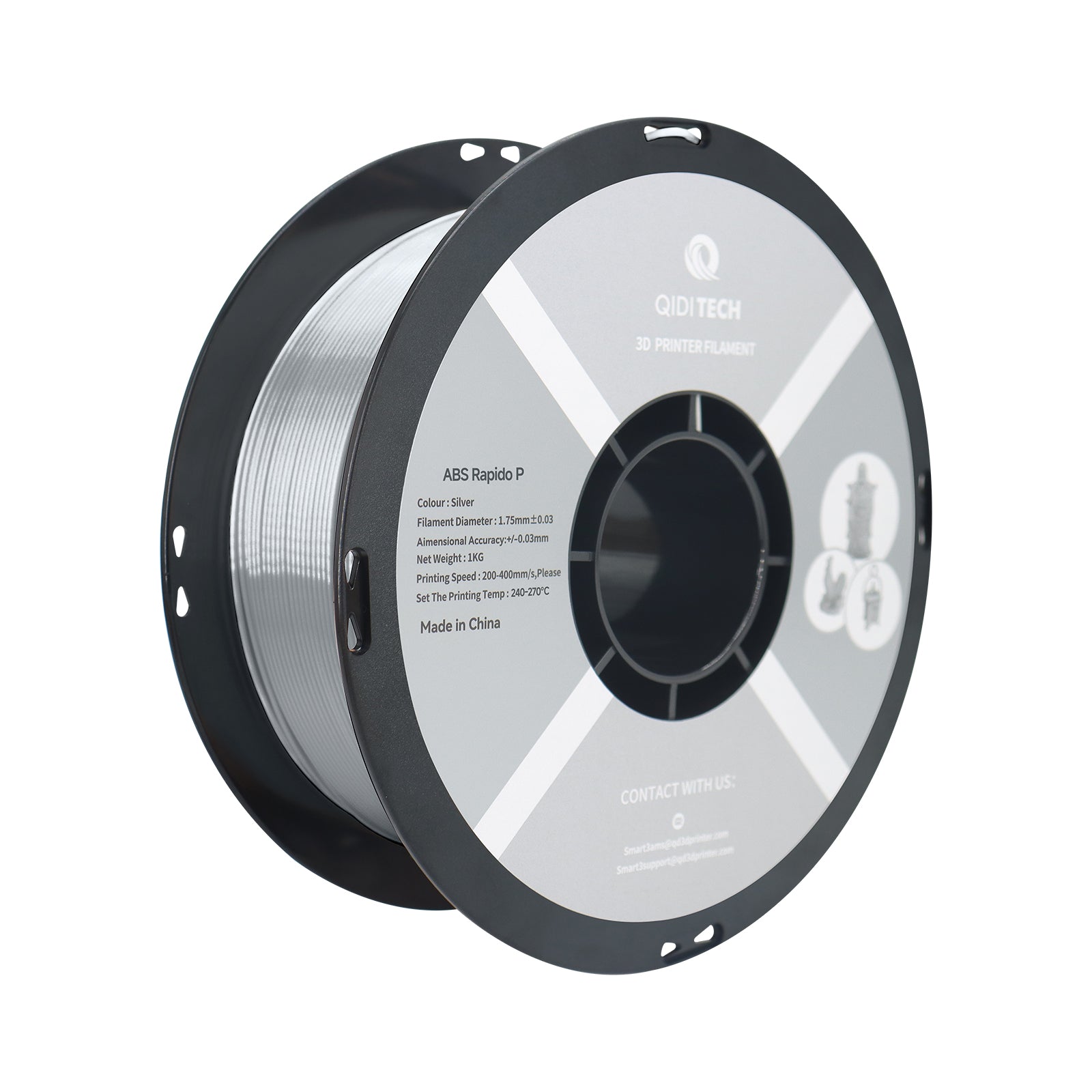 QIDI TECH ABS Rapido 金属フィラメント | 3Dプリント体験を向上