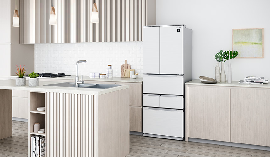 奥行き薄型デザイン | SJ-MF43M | 冷蔵庫：シャープ