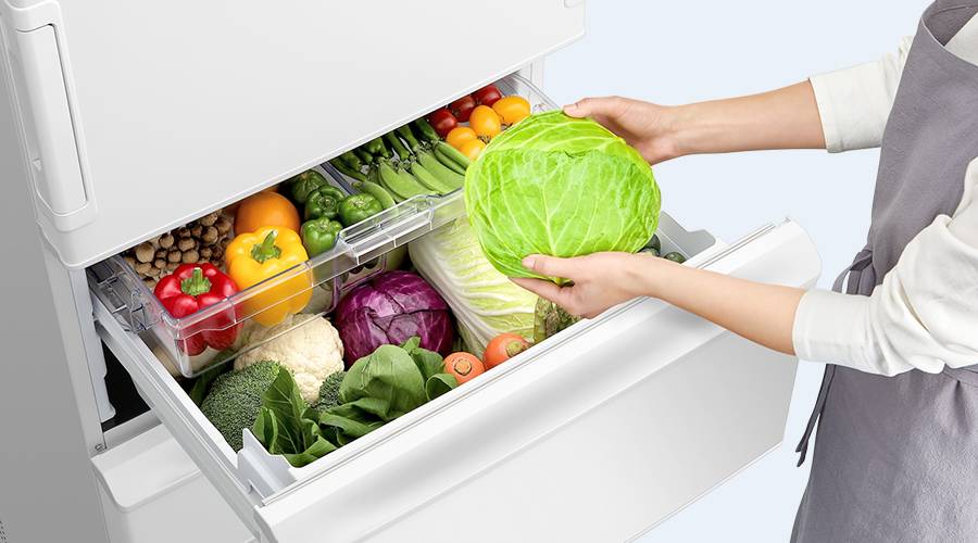 野菜室 | SJ-XW41P | 冷蔵庫：シャープ