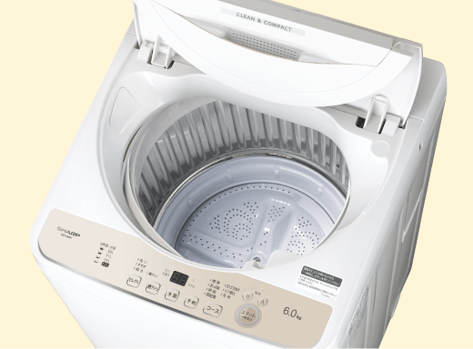 やさしさ設計 | ES-GE6H | 洗濯機：シャープ