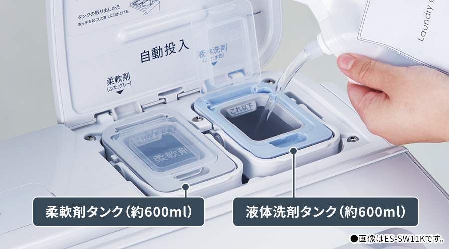 自動投入 | ES-SV8K | 洗濯機：シャープ