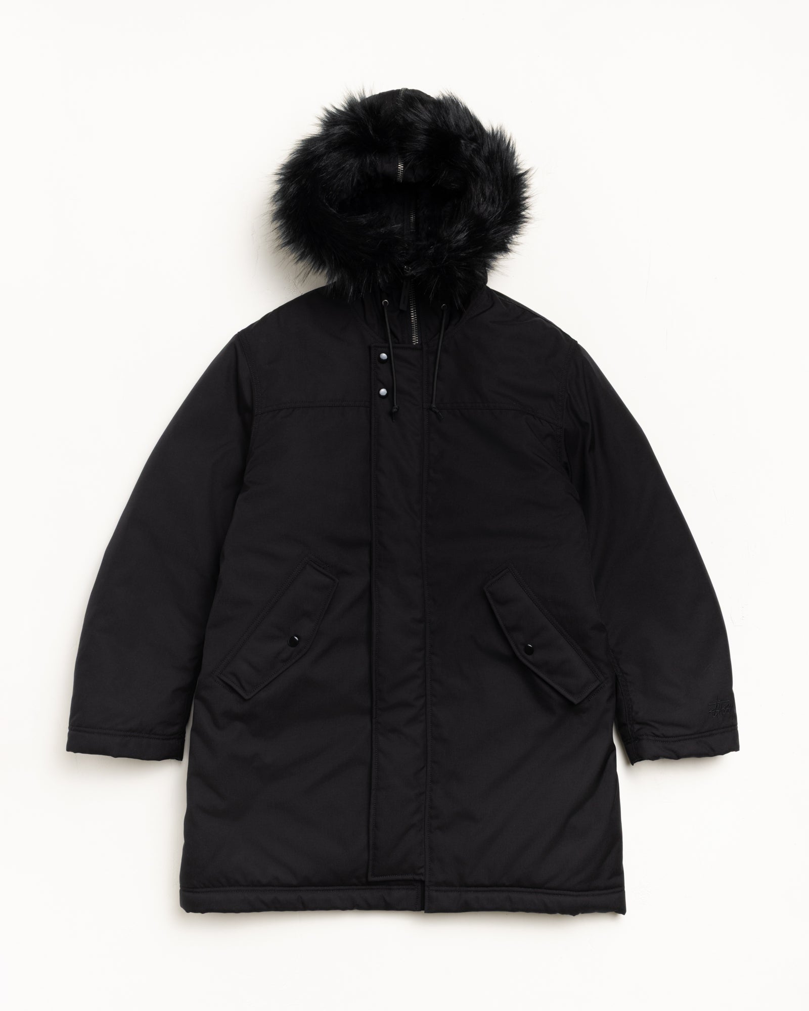 Stüssy Alpha Winter Parka – Black | Outerwear | Stüssy Japan