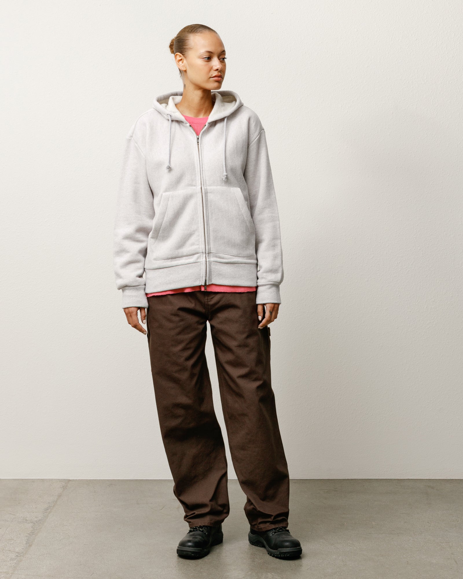 Patch Zip Knit Hoodie – Ash Heather | Tops & Knits | Stüssy Japan