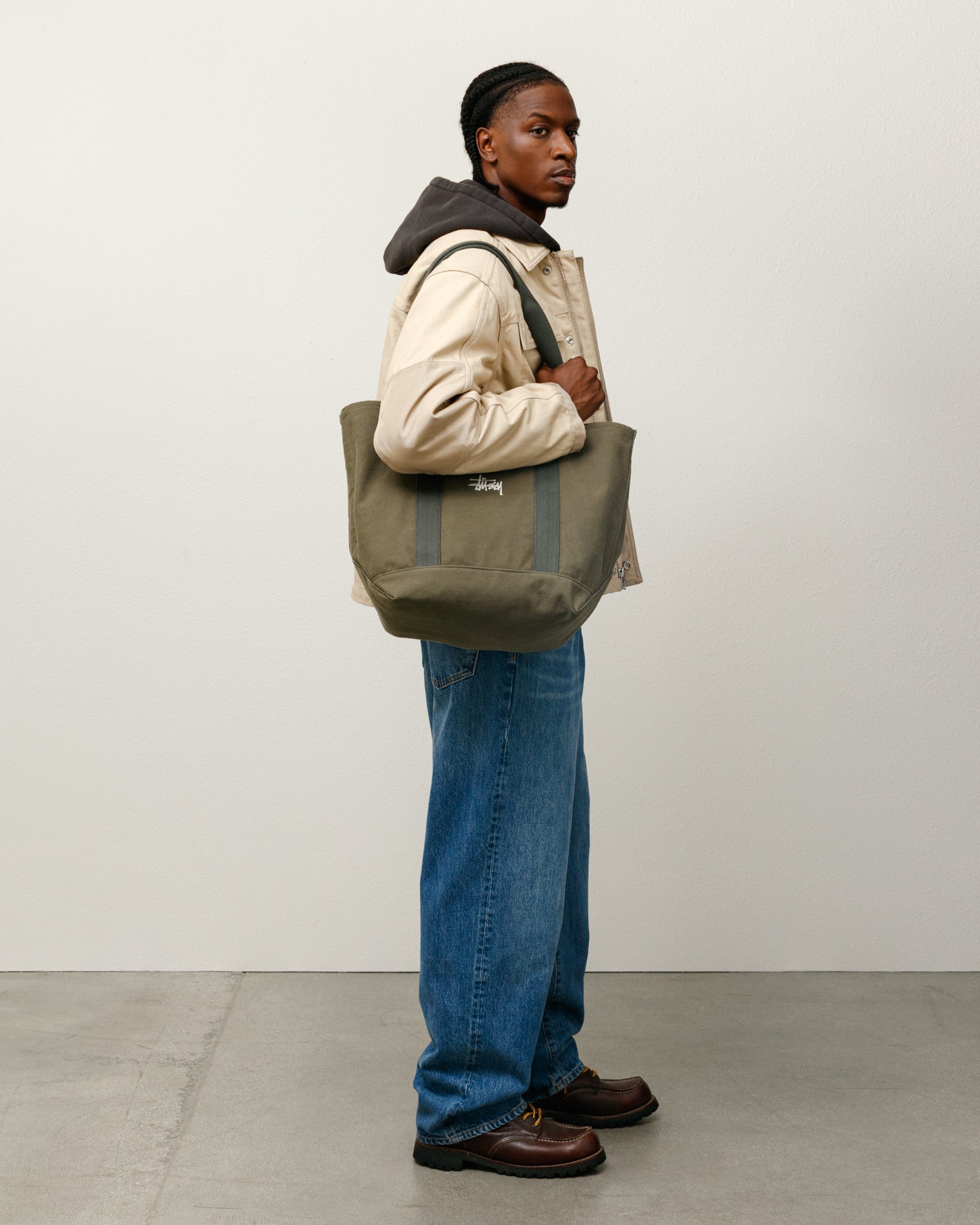 Canvas Market Tote – Green | Accessories | Stüssy Japan