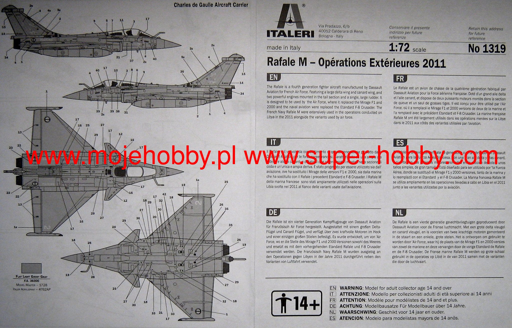 Rafale M Italeri 1319