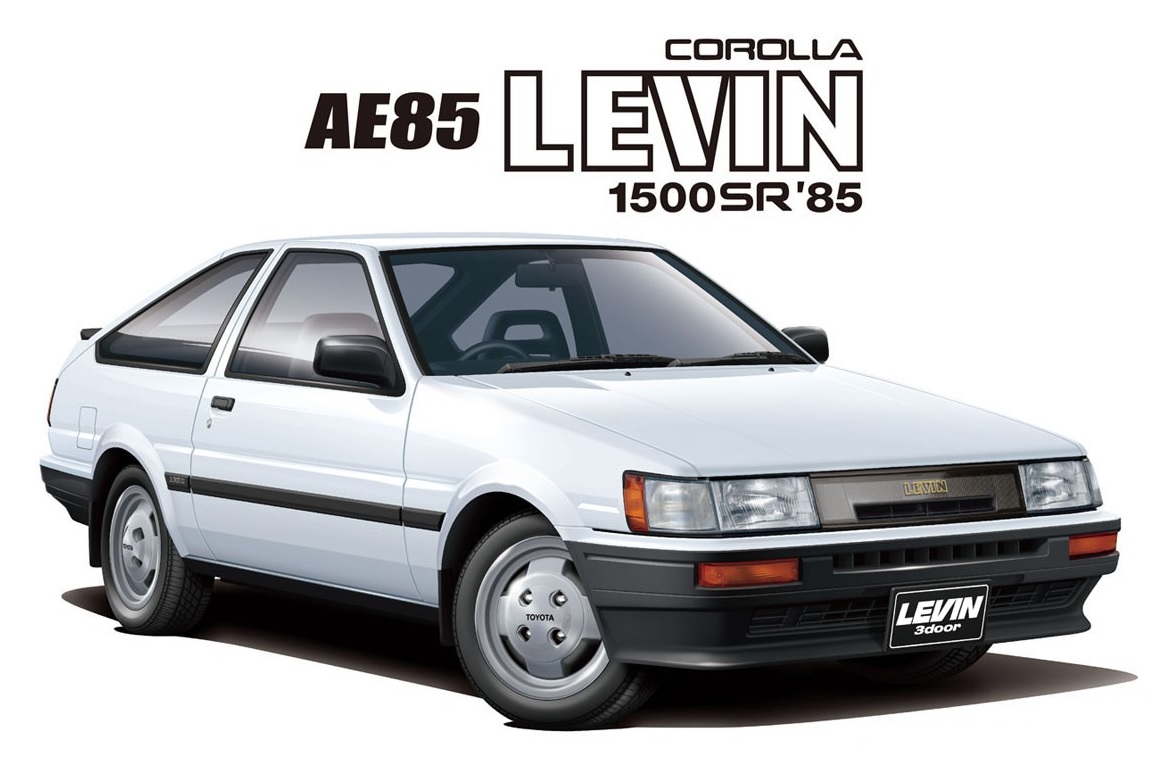 Toyota AE85 Corolla Levin 1500SR 1984 Aoshima 05593