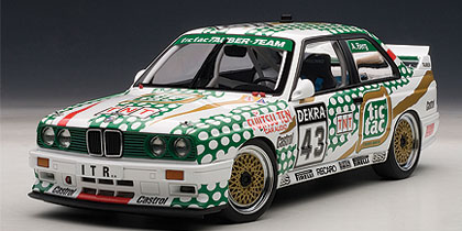 BMW M3 Tic Tac #43 Berg DTM 1991 - ダイキャストモデル - AutoArt 89147