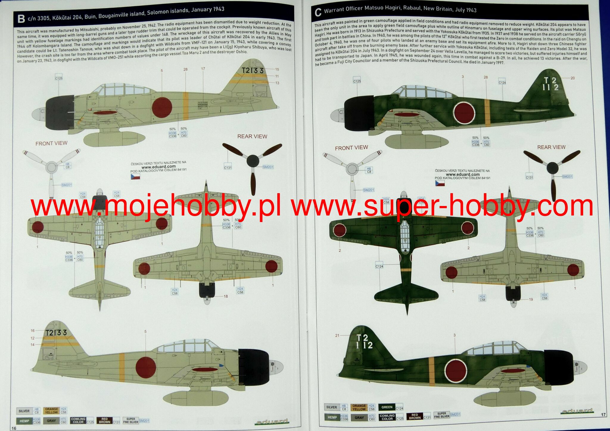 A6M3 Zero Type 32 Weekend Edition Eduard 84191