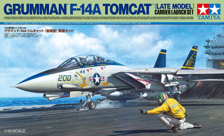 Grumman F-14A Tomcat (Late Model) Carrier Launch Set Tamiya 61122