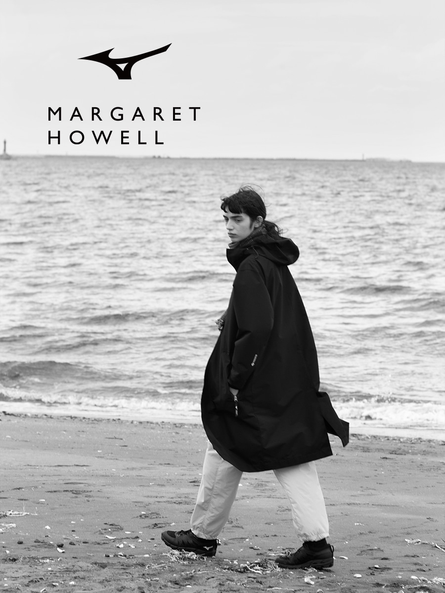 MARGARET HOWELL】ウォーターリパレントストレッチパンツ|B2JFBZ11|Go