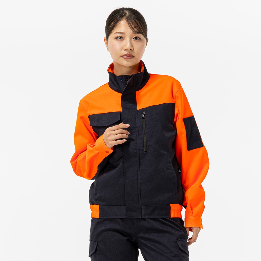 ワークジャケット ストレッチ(ネーム刺繍対応／制電／エコ素材