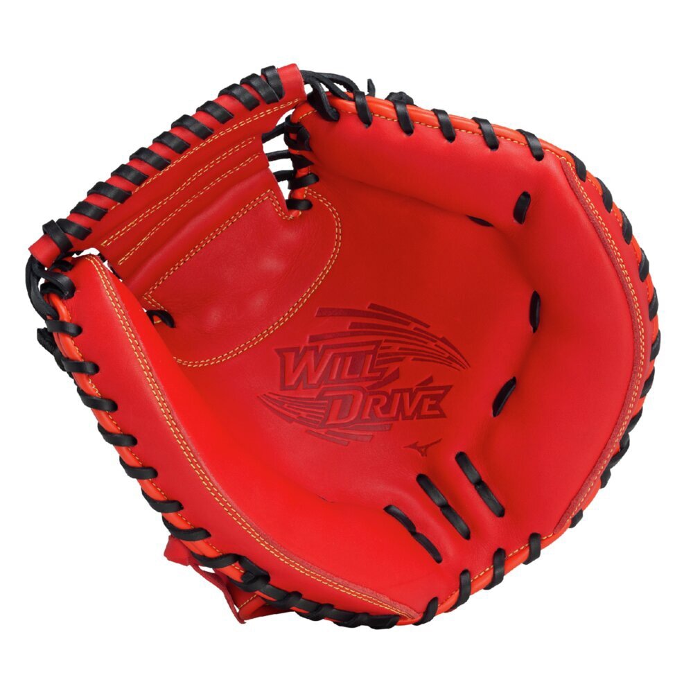 軟式用ウィルドライブ レッド【捕手用／B-D型】|1AJCR32800|グラブ