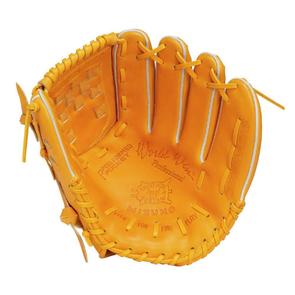 軟式用【ミズノ直営限定】ワールドウィン復刻版(青カップマーク)【投手