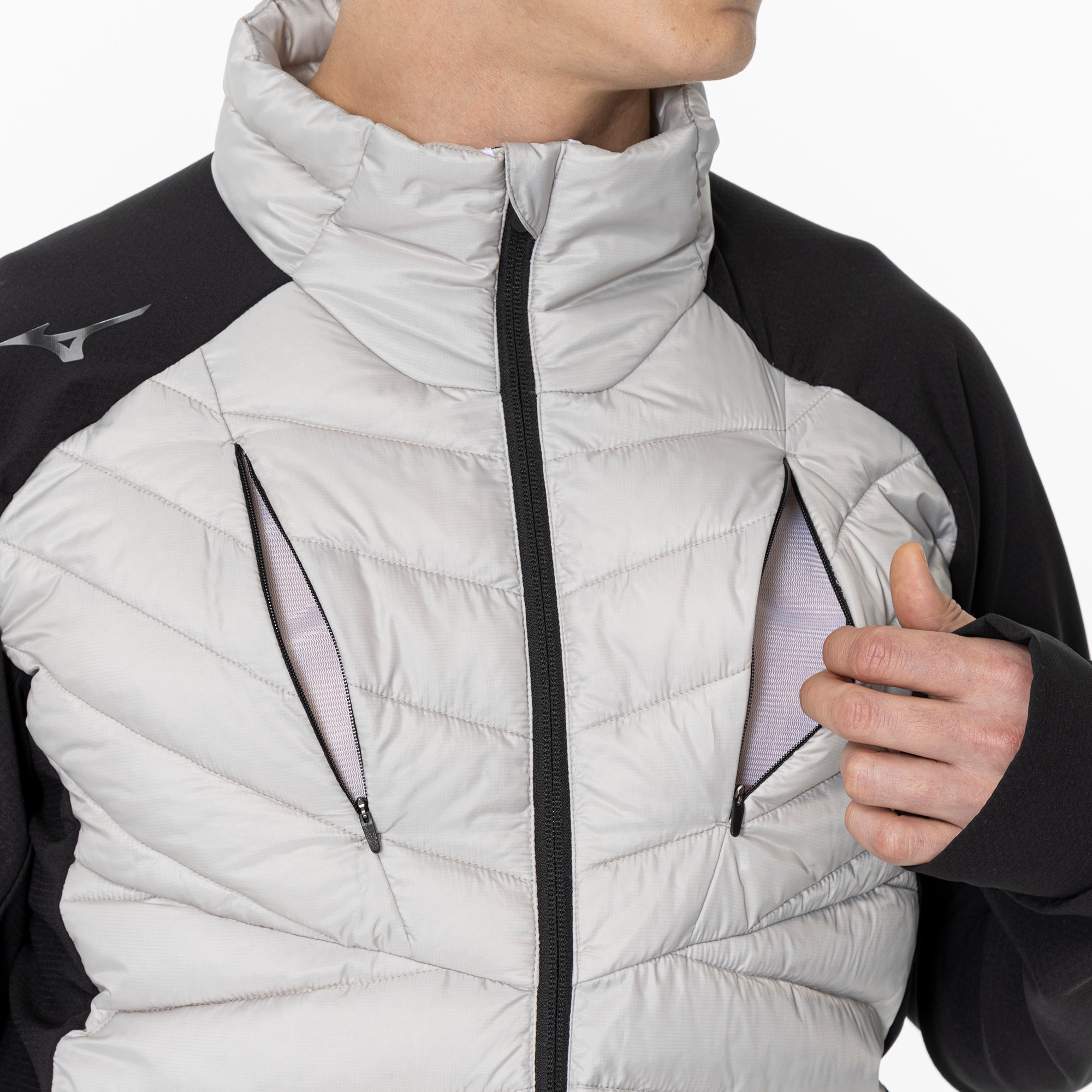 保温素材／吸湿発熱】ミズノテックフィルハイブリッドジャケット