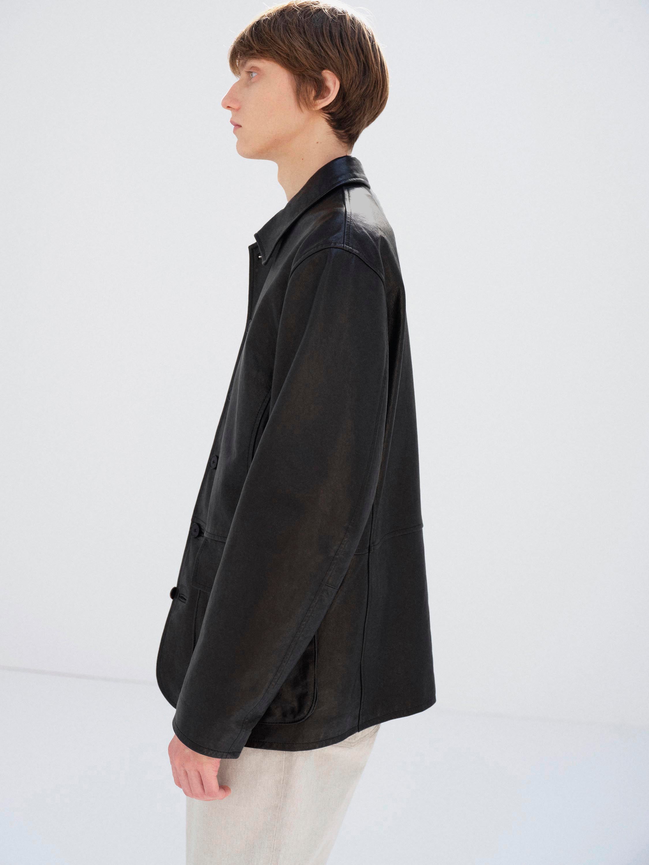AURALEE 26SS TEXTURED LAMB LEATHER BLOUSON – Vintage Concept Store